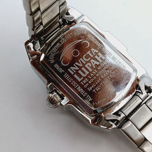 INVICTA Special Edition LUPAH 23170 Stainless Steel Rectangle Dial Watch Blue - Picture 7 of 15